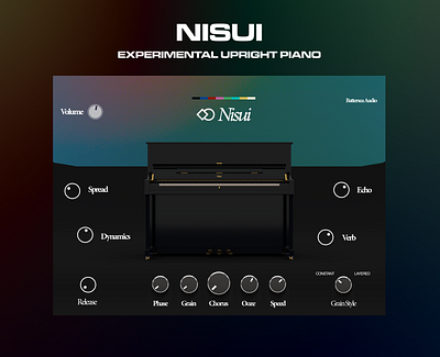 Nisui Piano Plugin audio vst design illustration kontakt piano piano plugin ui vst vst plugin