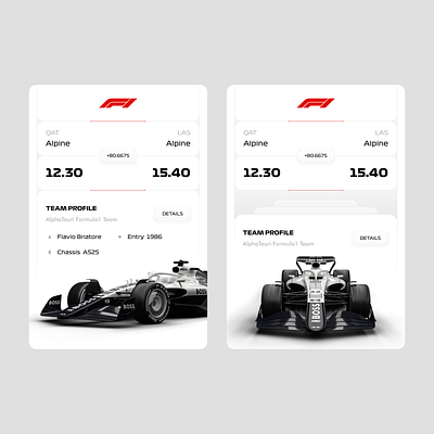 F1 Passion Meets Pixel Perfection 🏁 app application branding design ios minimal mobile ui ux widget widgets