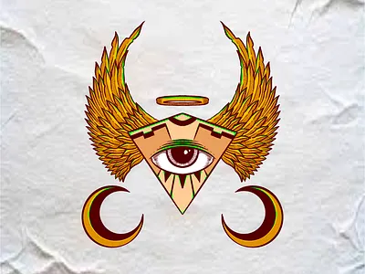 19 angel classic design dribbble eye graphic design illustration iris lettering logo tattoo