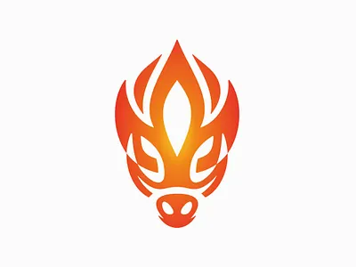 Flame Boar Logo branding company brand logo company branding design graphic design logo modern vector