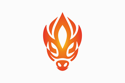 Flame Boar Logo branding company brand logo company branding design graphic design logo modern vector