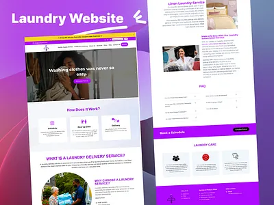 Laundry Service Website – Designed & Developed with WordPress website developer