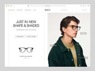 Eyewear Website Design ecommerce eye care design eye glasses design eye wear web design eyewear eyewear app eyewear store eyewear ui design eyewear uiux eyewear website fashion glasses landing page modern eyewear online shopping shopify sunglass website trendy ui design web design