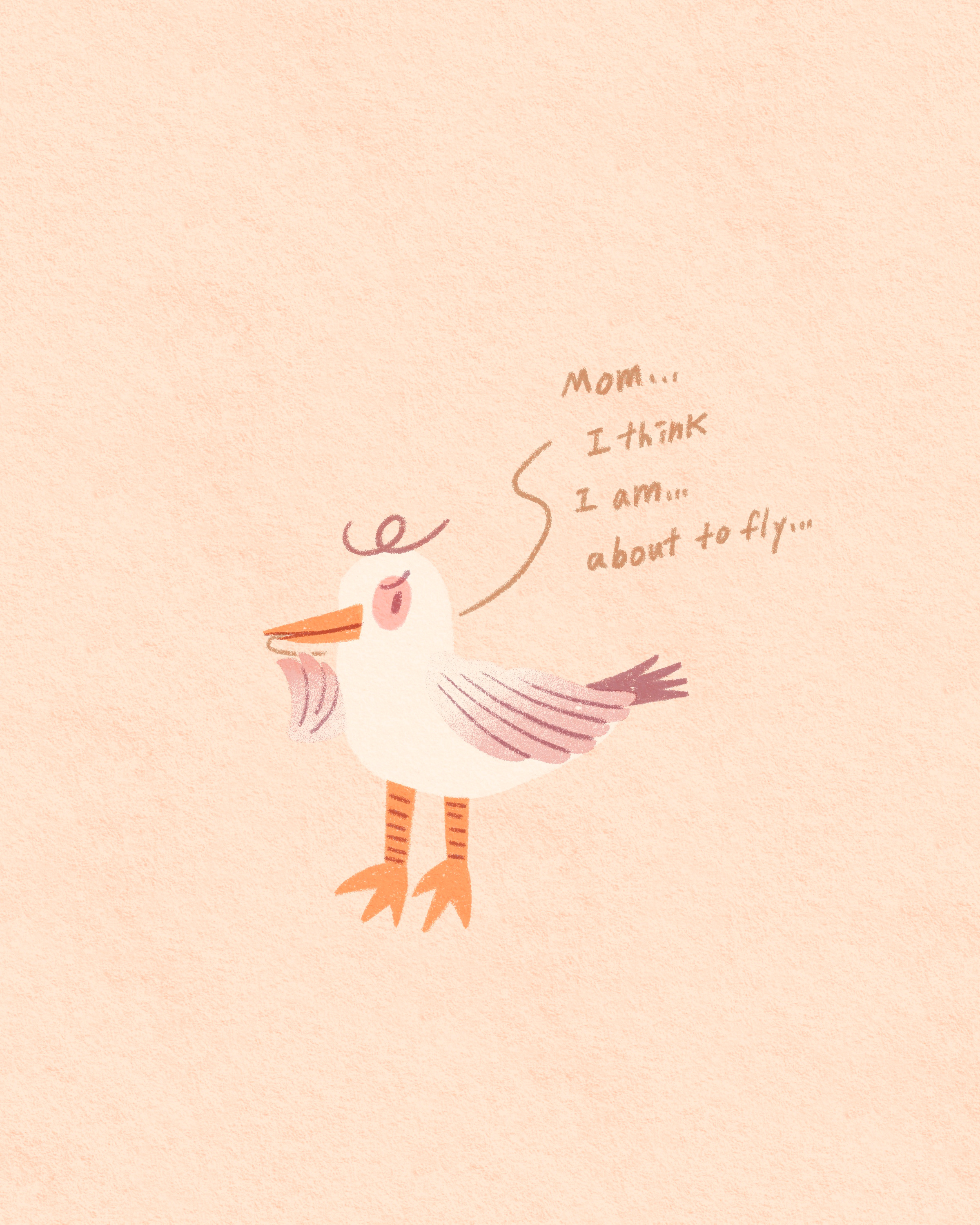 My lovely Heather,,, this is your Halloween costume this year~ animal art artwork bird costume design fly halloween handwritten illust illustration ipad love peachtober25 photoshop poster procreate seagull tweetyheather worry