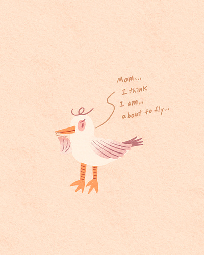 My lovely Heather,,, this is your Halloween costume this year~ animal art artwork bird costume design fly halloween handwritten illust illustration ipad love peachtober25 photoshop poster procreate seagull tweetyheather worry