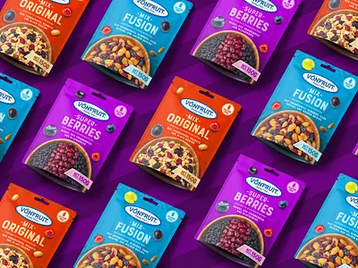 VonFruit Dried Fruit Snack Packaging Design bottle design custom pouch design flexible packaging design food pouch packaging design label design packaging design pouch bag packaging pouch branding design pouch design pouch label design pouch mockup design pouch packaging design product label product pouch design