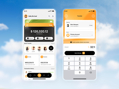 Mobile Banking App financeapp financial technology financialapp fintechapp mbankingapp mobilebanking ui finance uidesign uimobile uiux