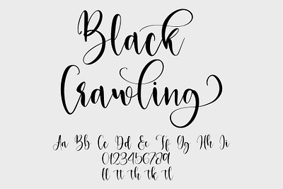 Black Crawling - Font black branding crawling design font graphic design illustration logo script ui ux vector