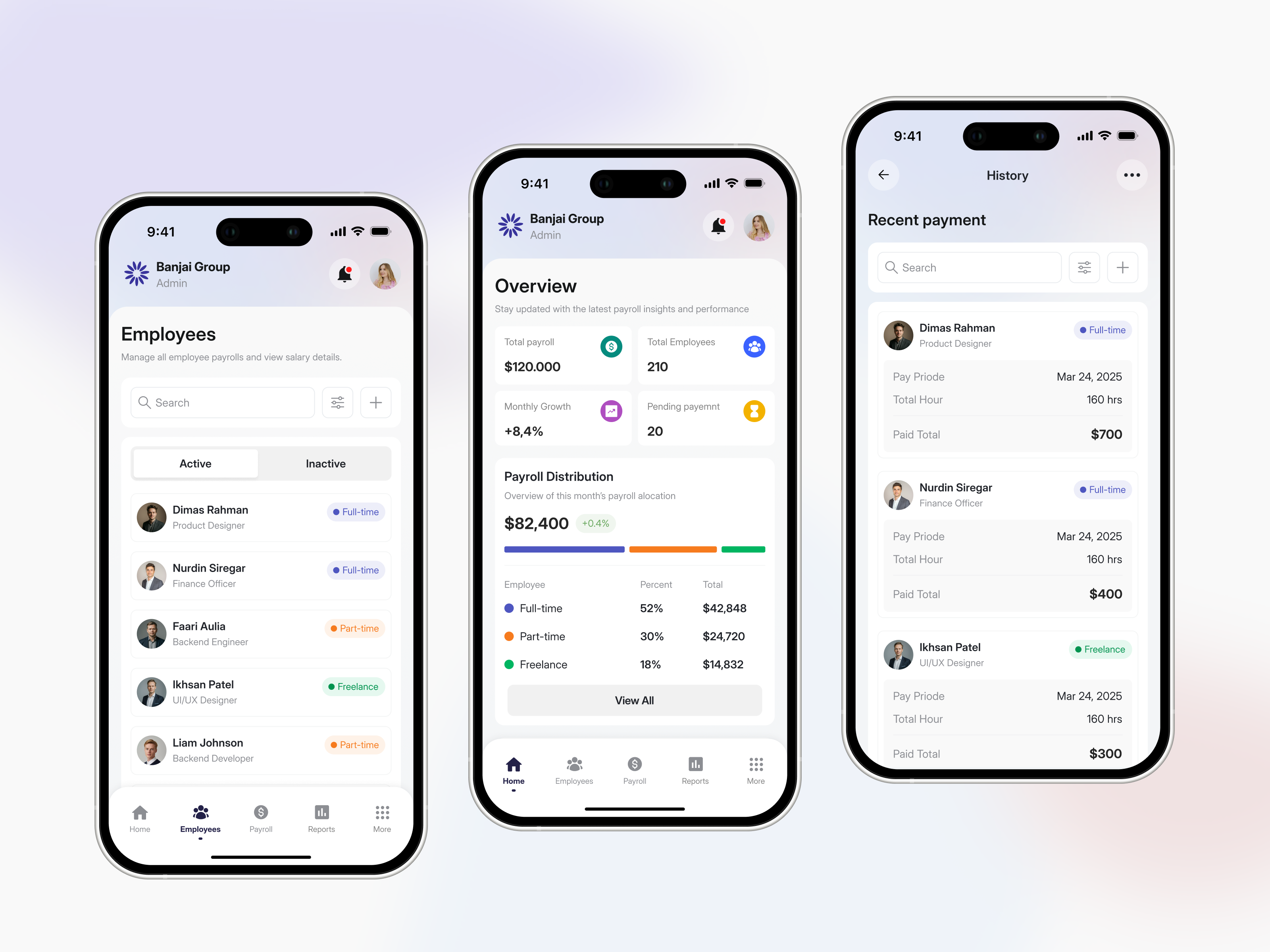 Gajian App — Smart Salary Management design employee figma mobile payroll ui ux
