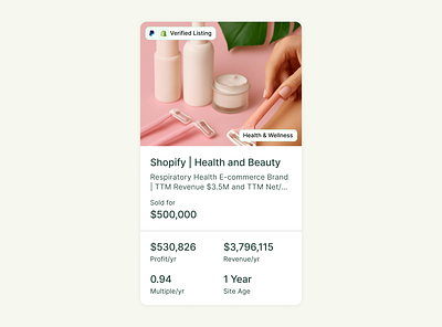 Beauty Care Card design beauty beauty care beauty care card design care card ui design listing skin care skin care listing skin care ui design