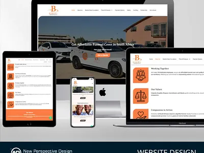 Baroka Funerals Web Design - New Perspective Design web design