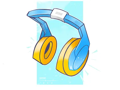 HEADPHONES branding digital graphic design headphone illustration india poster social tamilnadu