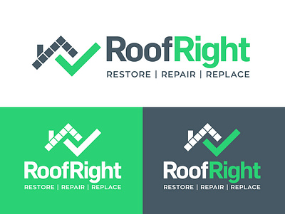 Logo for Roofing Company branding business logo custom logo graphic design illustration logo minimalist logo modern logo