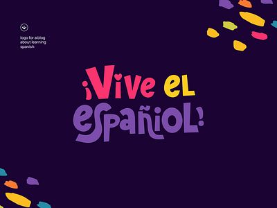 Logo for a blog about learning Spanish bloglogo branddesign brandidentity branding brandingdesigner creativelogo designinspiration educationdesign languagelearning logo logodesign markdesign minimalistlogo modernlogo spain spanish symbol typography visualidentity wordmark