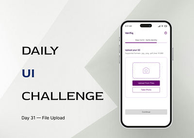 Daily UI · Challenge 31: File Upload dailyui design file upload ui