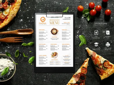 Restaurant Menu Design | Creative & Modern Layout food design