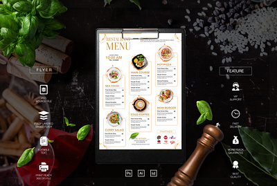 Restaurant Menu Design | Modern, Clean & Inviting food design