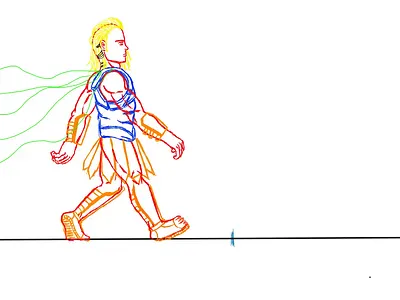 2D Animation and Animatics 2d animation animatics animation character walk running animation