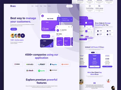 Mobile App Landing Page Design mobile web page design