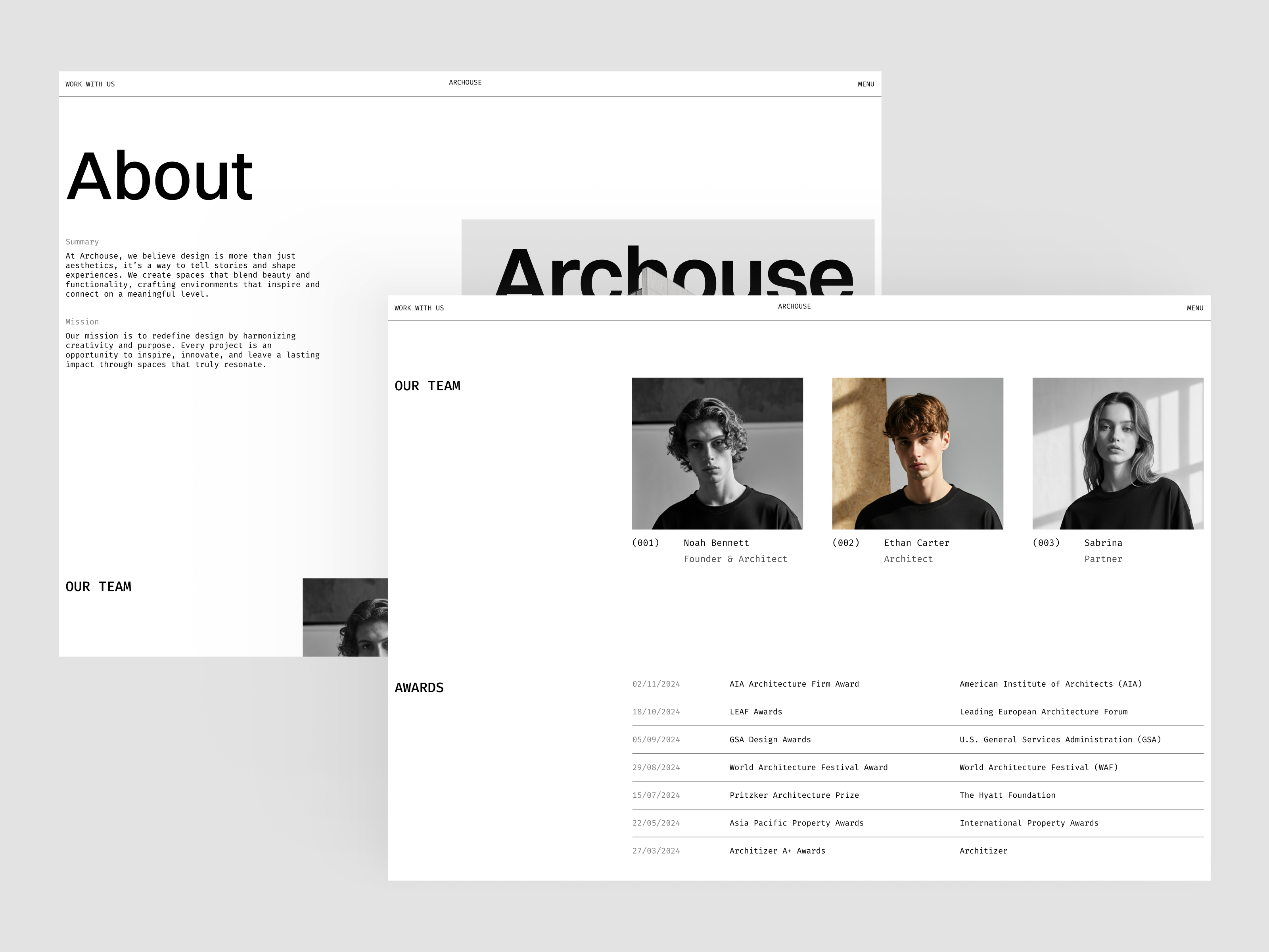 Example of Website Development Only