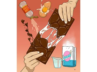 Flavour on the Page X Max Erwin comic art cook book instructions publishing recipe