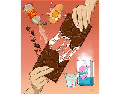 Flavour on the Page X Max Erwin comic art cook book instructions publishing recipe