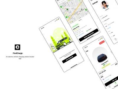 EV Charging Station branding logo ui