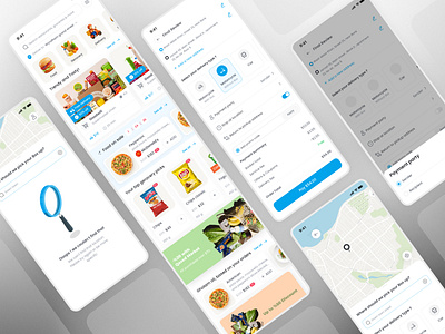 Grocery Delivery cart delivery delivery app ecommerce food fruits grocery grocery app grocery delivery minimal app mobile mobile app shop supermarket ui ux ux process