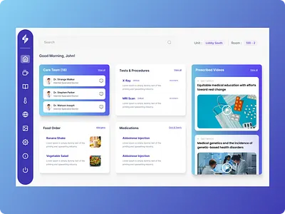 Healthcare UI for Tablets - Light Mode tablet ui ui design