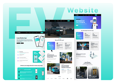 EV Website UI Design web design web ui