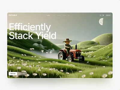 mStable — Main Website Hero 3d ai animation blockchain branding crypto defi illustration ui ux web3 website