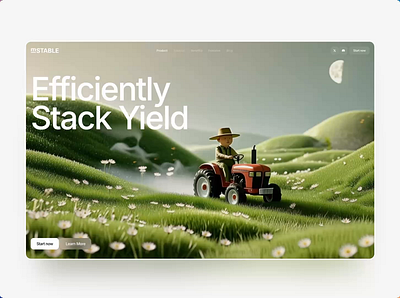 mStable — Main Website Hero 3d ai animation blockchain branding crypto defi illustration ui ux web3 website