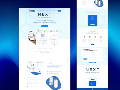 NEXT EasyNiaga – POS Software Landing Page Design design landing page pos website saas landing page saas website ui uidesign uxdesign website design