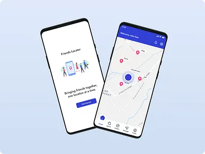 Friend Locator App UI mobile ui