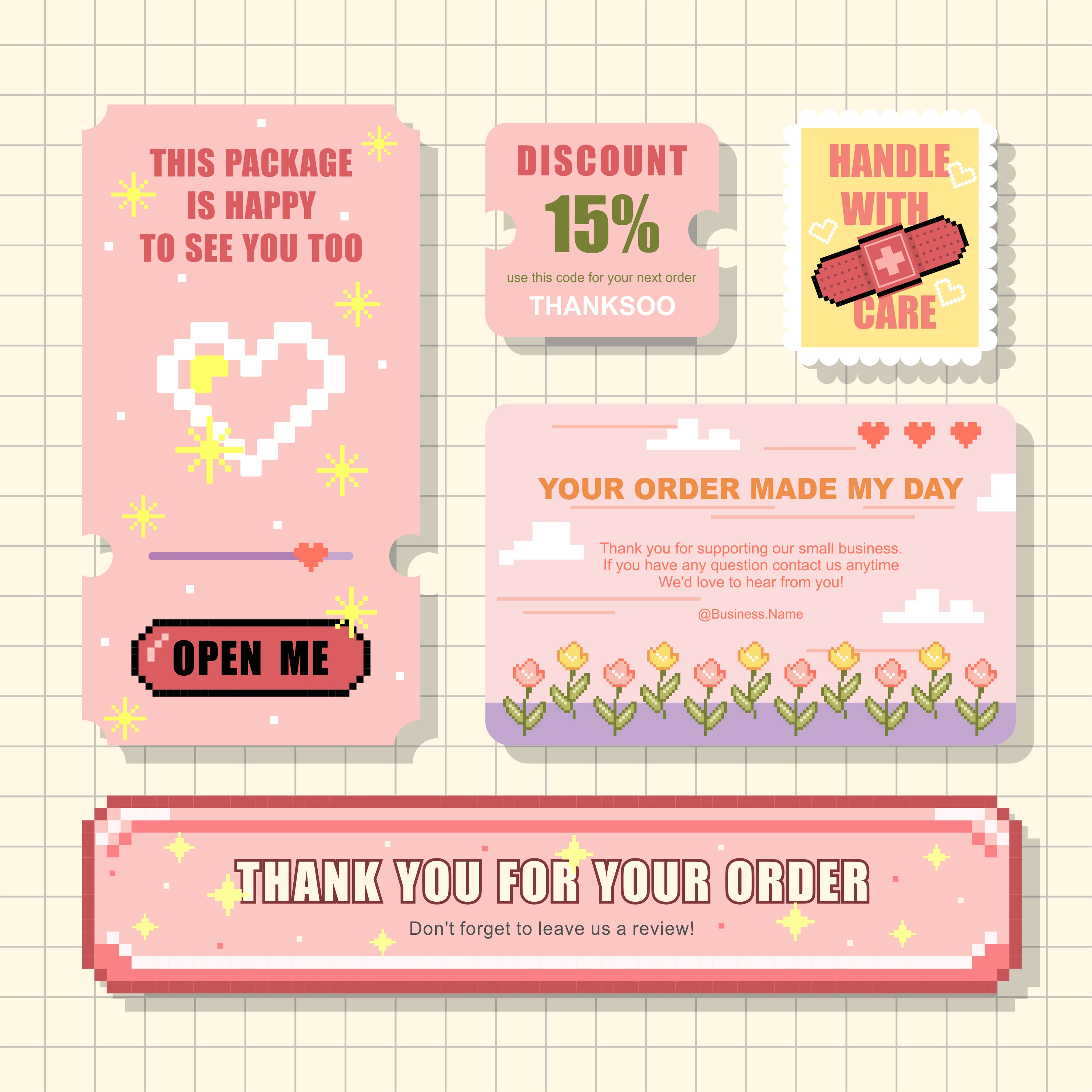 A pack of packaging insert design branding graphic design