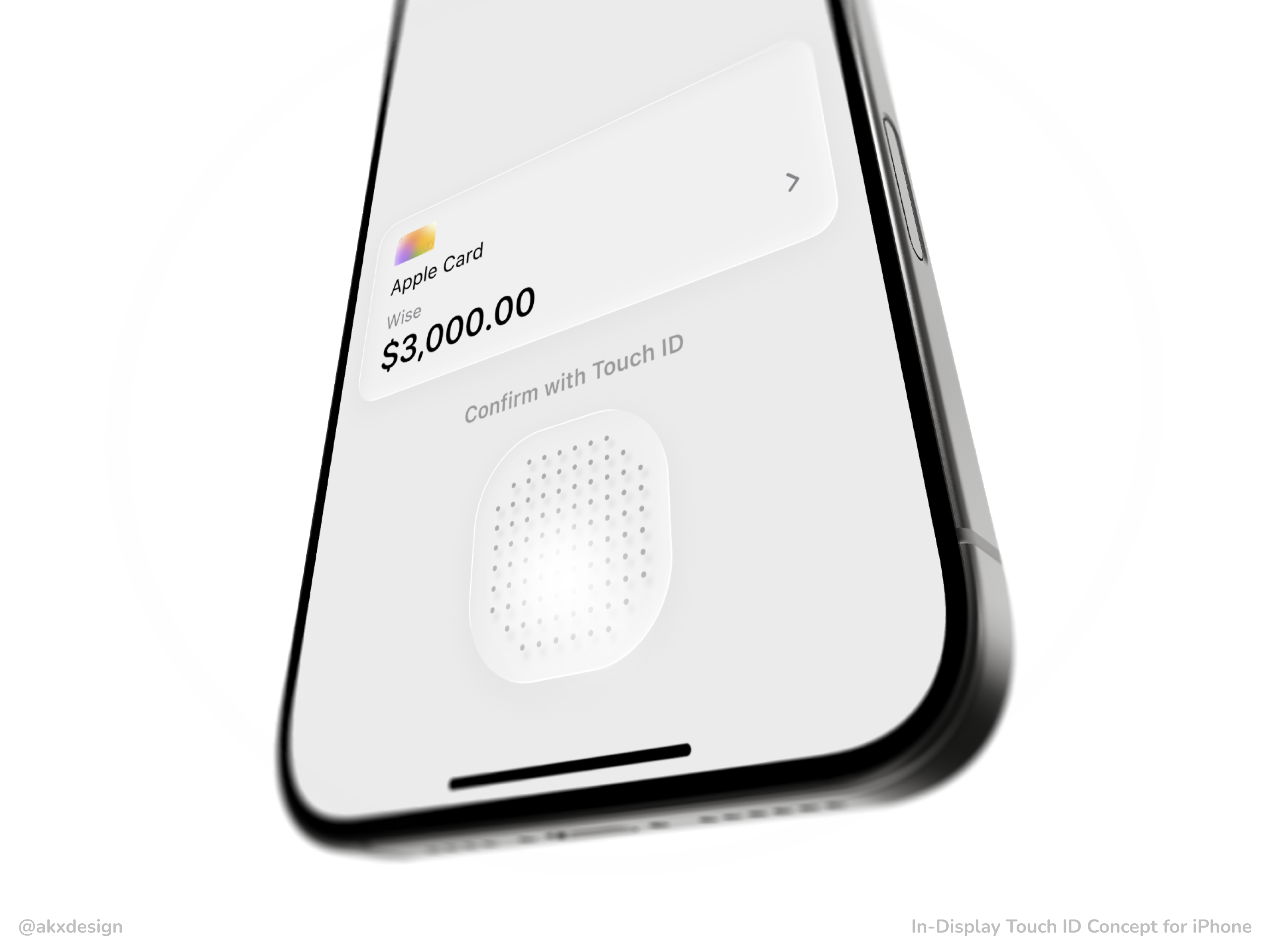 In-Display Touch ID Concept for iPhone 3d blender fingerprint graphic design iphone product productdesign scanner touch id touchid ui uiux ux