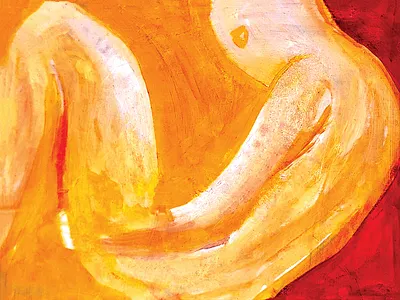 1 из цикла без названия 2024г 20*30 см, картон, масло traditional painting