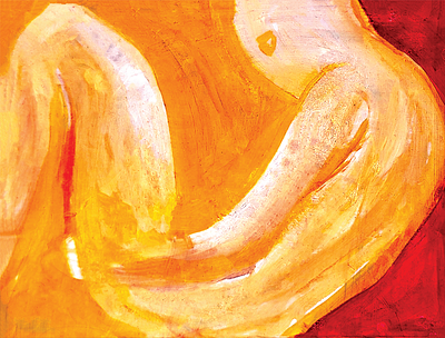 1 из цикла без названия 2024г 20*30 см, картон, масло traditional painting