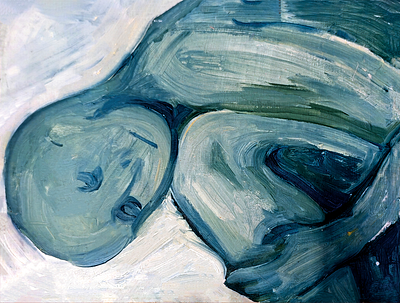 3 из цикла без названия 2024г 20*30 см, картон, масло