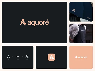 Aquore Logo Design - Hotel Branding a logo a logo design app icon branding design graphic design hotel logo letter logo logo logo design minimal logo modern logo startup tech logo wave wave logo