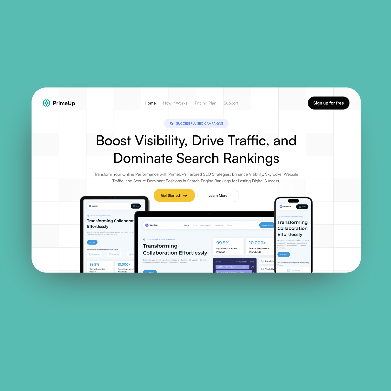 SEO Service Hero Section branding design figma graphic design hero section illustration logo ui ui design website landing