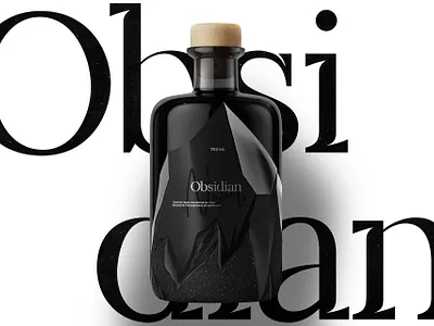 Obsidian Noir - Branding / Packaging abstract brand design illustration logo logotype mark minimalism packaging simple