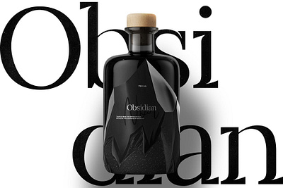 Obsidian Noir - Branding / Packaging abstract brand design illustration logo logotype mark minimalism packaging simple