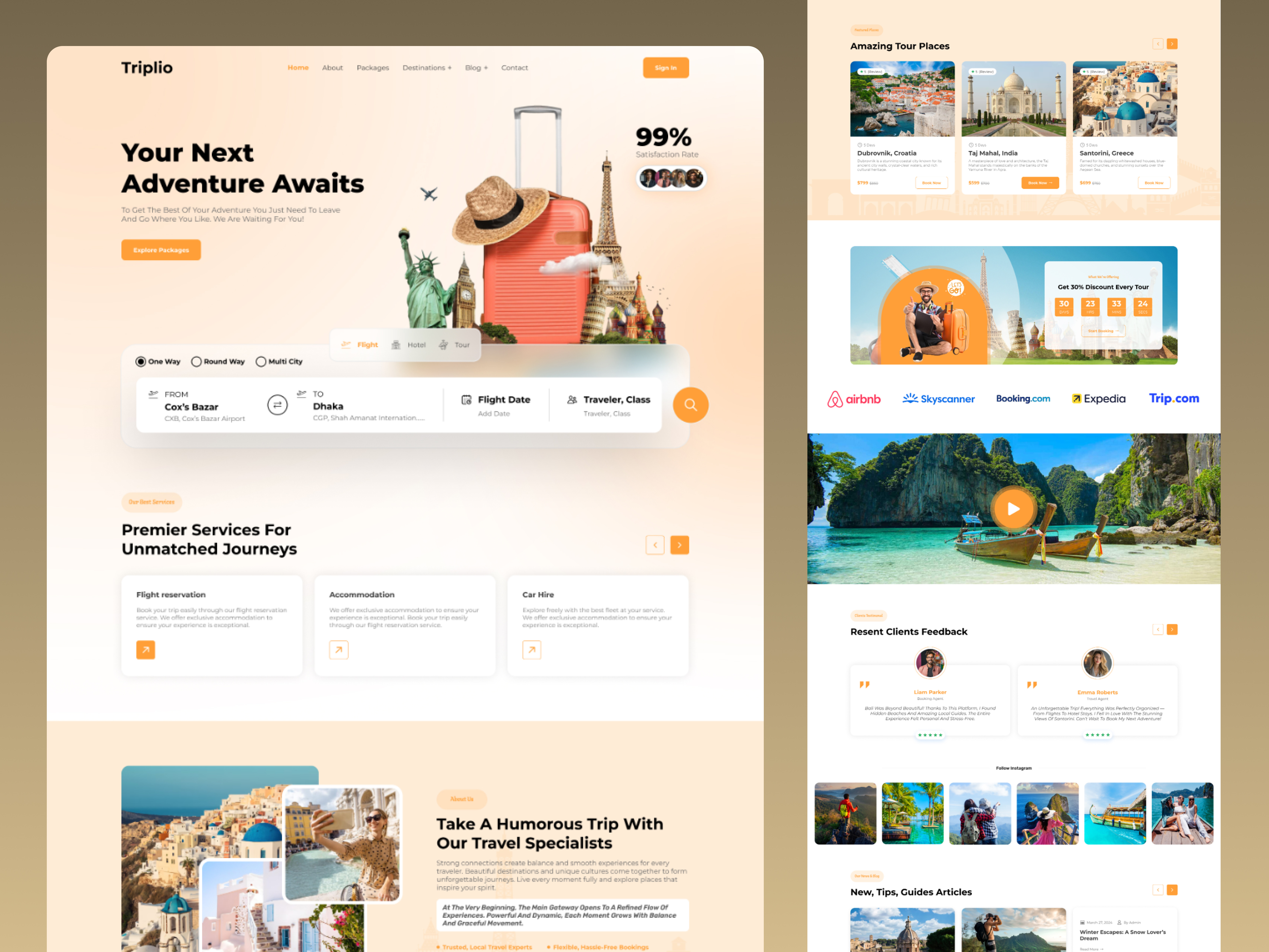 Example of Website / Landing Page Design