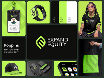 🟩 Expand Equity — Empowering Growth Through Design brand design brand direction brand identity branding brandmark business growth business logo corporate identity creative creative direction dribbble financial brand graphic design green logo lettermark logo design minimalist modern logo professional logo visual identity