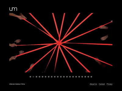 Ulterior Motive microsite graphic design ui