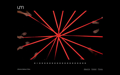 Ulterior Motive microsite graphic design ui