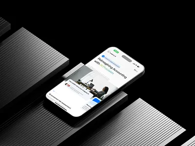 Ledgerly AI - Mobile Portrait account accounting firm ai mobile design webdesign