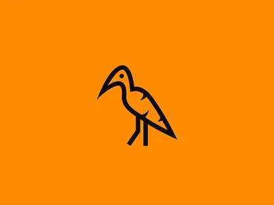 Carrot logo - Bird animal logo bird logo bird logomark branding business logo carrot carrot icon carrot illustration carrot logo carrot logomark creative logo food logo herons icon line art logo logo design minimalist logo sale vector vegetable