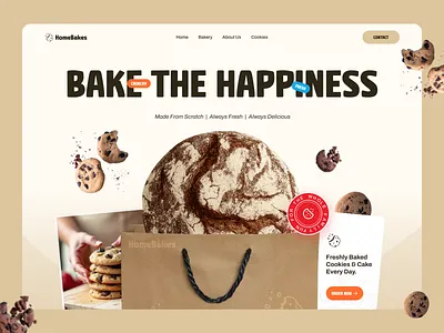 Cookie eCommerce Website app best design cake clean colorful cookie ecommerce hero home page landing page modern sass store ui ux web app web design web designer webdesign webflow